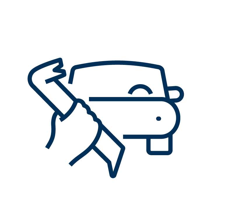 Icon shows a car and a crowbar, representing theft